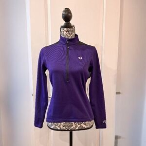 Pearl Izumi Cycling Jersey Top thermal long sleeve  purple size medium